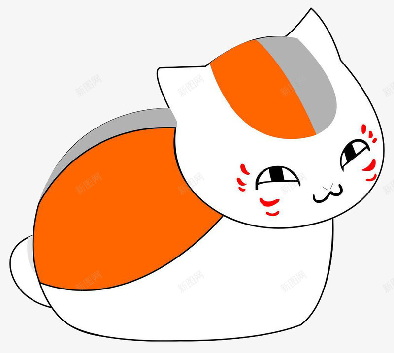 卡通小猫png免抠素材_新图网 https://ixintu.com 可爱 天真 橘色 趣味 馋猫