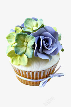 威化蛋糕素材玫瑰挂布丁高清图片