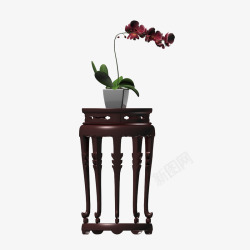 红木素材欧式花架高清图片