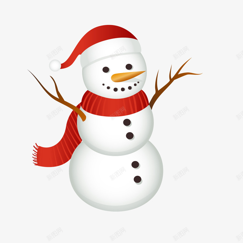 一个扁平化面向右边的雪人矢量图ai免抠素材_新图网 https://ixintu.com 一个雪人 冬天 圣诞帽子 红色围巾 雪白 面向右边 矢量图