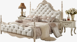 欧式床png欧式家具欧式床床头柜高清图片