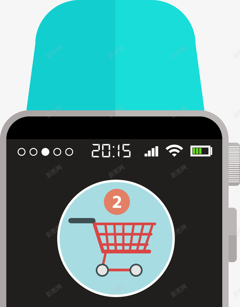 手绘智能手表png免抠素材_新图网 https://ixintu.com iwatch 产品实物 手绘手表 手表 智能手表 苹果手表 表