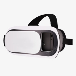 白色VR头盔VR虚拟现实眼镜高清图片