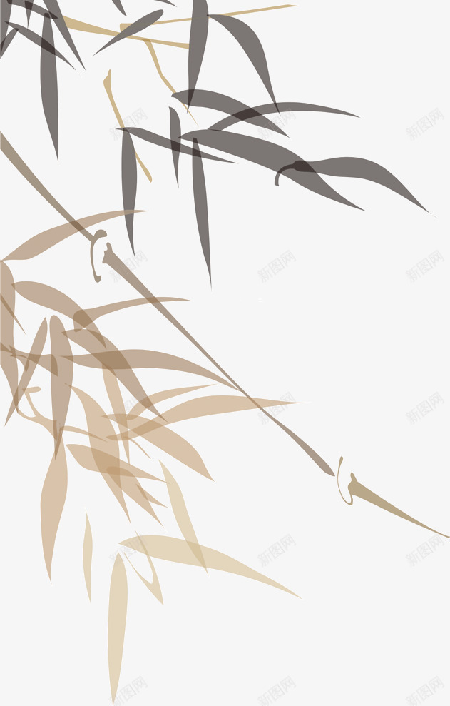 水墨画竹子png免抠素材_新图网 https://ixintu.com 水墨画 竹子