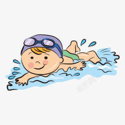 田径运动员男孩游泳运动员高清图片
