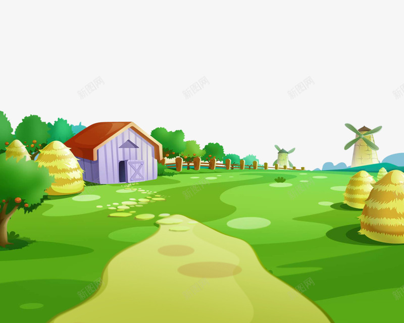 森林小屋png免抠素材_新图网 https://ixintu.com 卡通 原始森林 小屋 手绘 森林 绿色