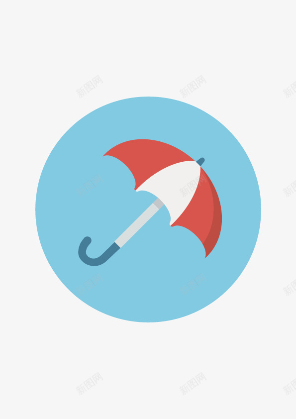雨伞标元素矢量图图标ai_新图网 https://ixintu.com 图标元素 矢量图标 雨伞 雨伞矢量 矢量图