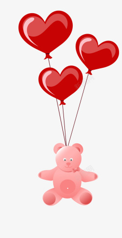 情书装饰520情人节爱心红心气球和高清图片