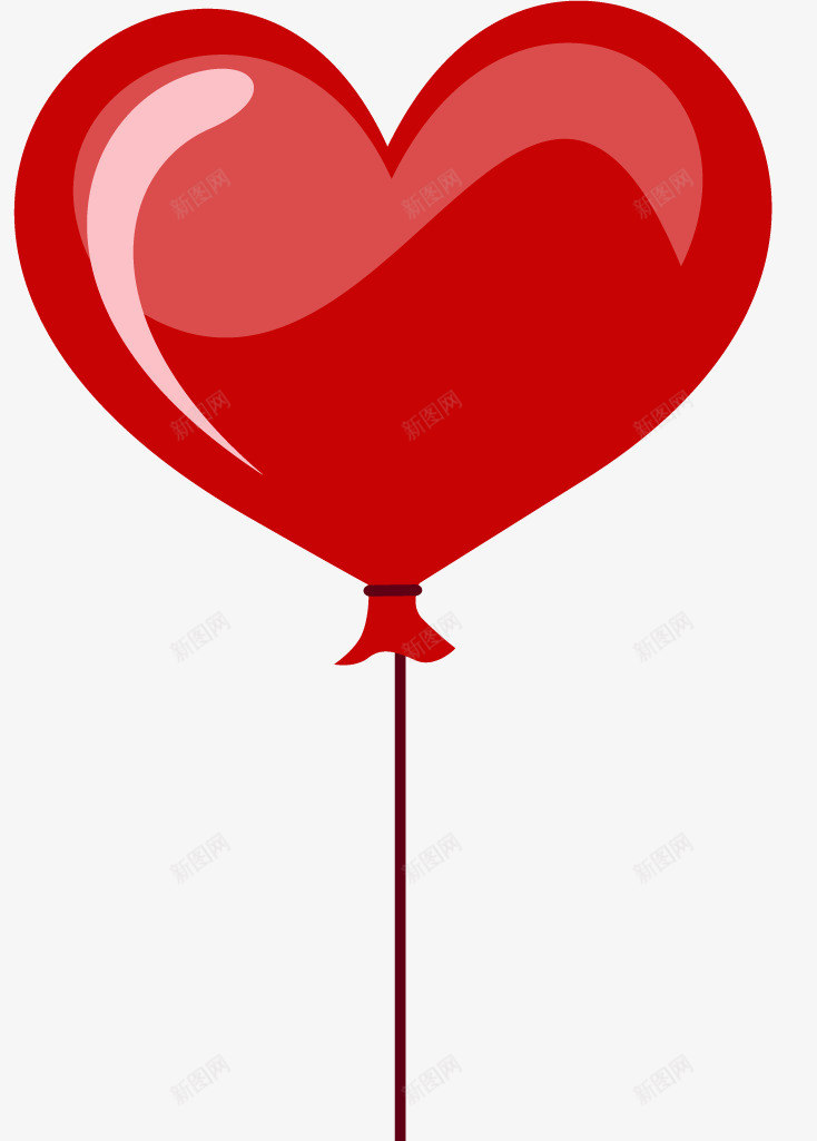 情人节心形气球png免抠素材_新图网 https://ixintu.com 心型气球 情人节装饰 爱心
