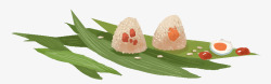 节日饮食手绘端午节传统习俗节日饮食粽子高清图片