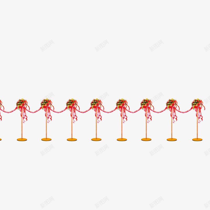 围栏png免抠素材_新图网 https://ixintu.com 围栏 庆典 红色 鲜花