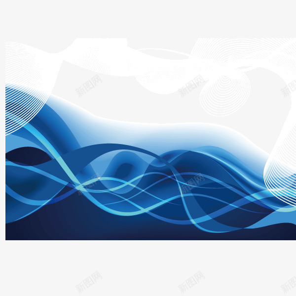 蓝色线条科技感海报背景png免抠素材_新图网 https://ixintu.com 海报背景 科技感 蓝色线条