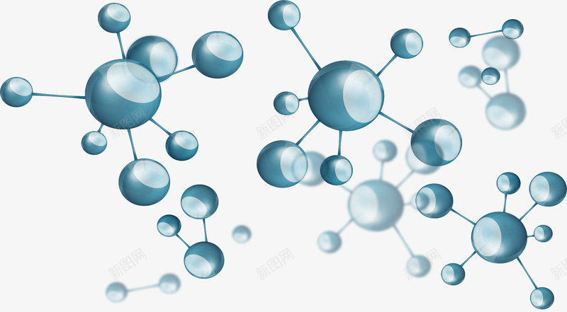 科技感蓝色分子结构矢量图ai免抠素材_新图网 https://ixintu.com 二氧化碳分子结构 分子 分子结构 生物分子 矢量png 矢量图 科技感 蓝色分子