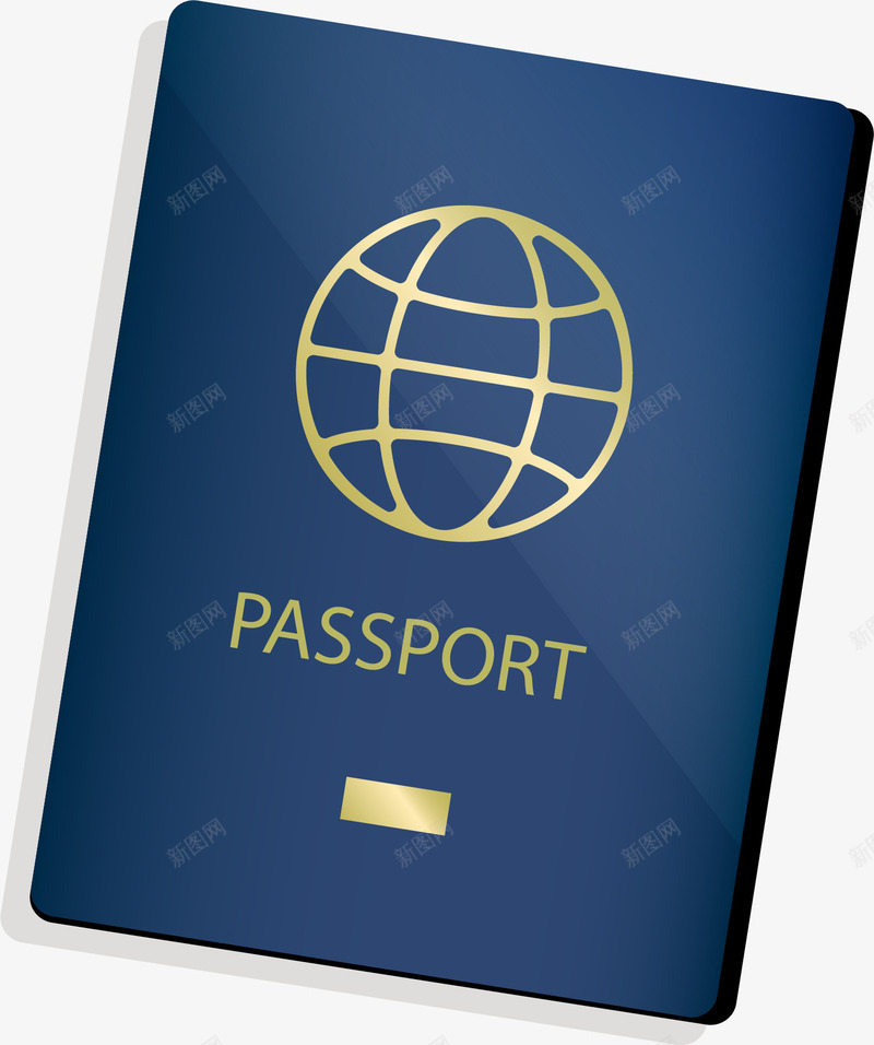 蓝色护照旅行必需品png免抠素材_新图网 https://ixintu.com 卡通 扁平化 护照 旅行用品 矢量图案 蓝色 装饰