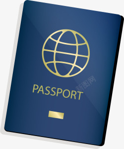 旅行必需品蓝色护照旅行必需品高清图片
