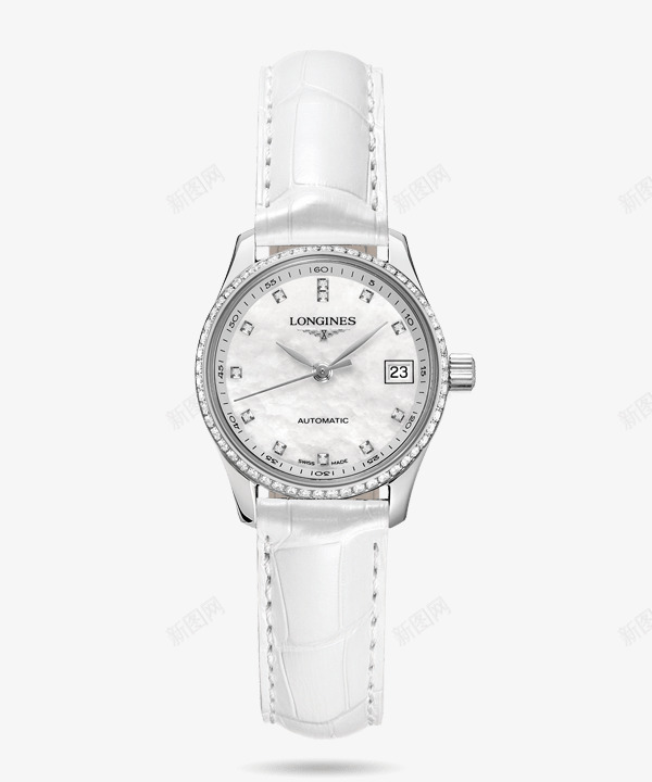 银白色浪琴女表手表png免抠素材_新图网 https://ixintu.com LONGINES 产品实物 女士 女表 手表 浪琴 腕表 银白色