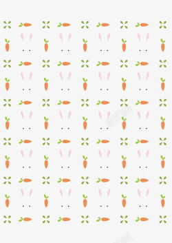 胡萝卜兔子背景图素材
