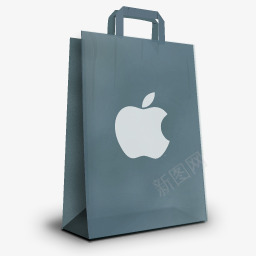 Apple纸袋logo图标图标