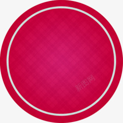 红色圆圈格子底纹海报背景七夕情人节素材