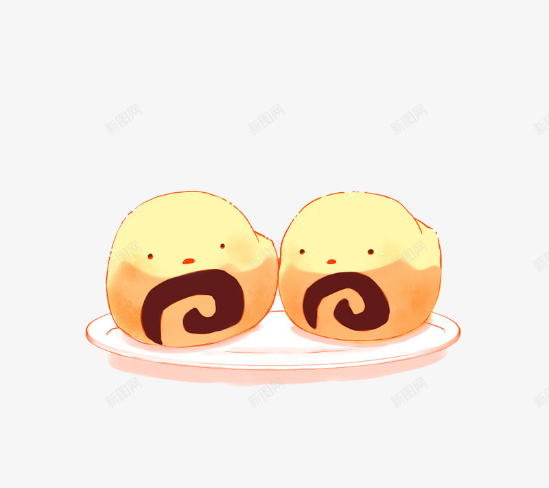 软蛋糕小鸡png免抠素材_新图网 https://ixintu.com 卡通 可爱 小鸡崽 手绘 甜点 萌 蛋糕 面包 食品 食品海报插画 食物