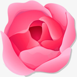 玫瑰粉色卡通情人节素材