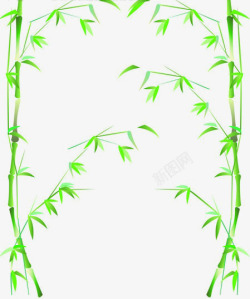 翠竹图案竹子卡通树木高清图片