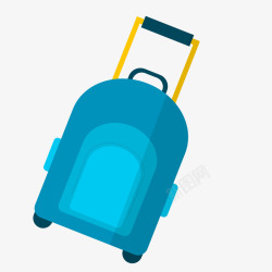 扁平化行李箱卡通扁平化行李箱矢量图高清图片