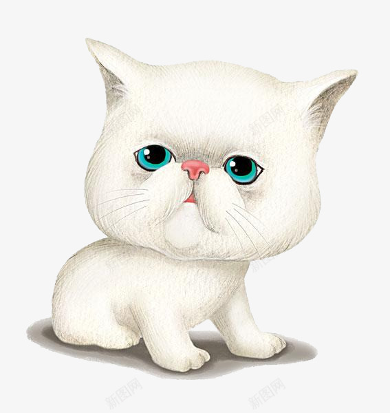 白色小猫咪png免抠素材_新图网 https://ixintu.com png图形 png装饰 卡通 宠物 小猫咪 装饰