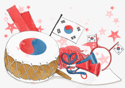 韩国传统文化韩国传统文化插画高清图片