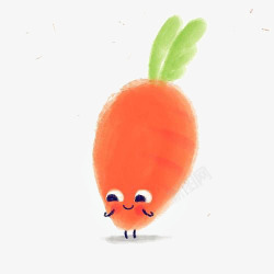 胡萝卜食材卡通胡萝卜高清图片
