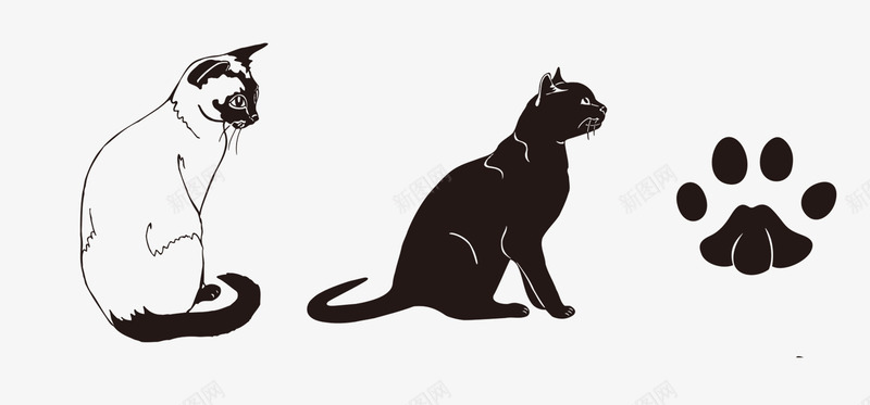 手绘小猫png免抠素材_新图网 https://ixintu.com 动物 卡通 卡通猫咪 可爱 宠物 小猫 手绘 猫咪 猫猫
