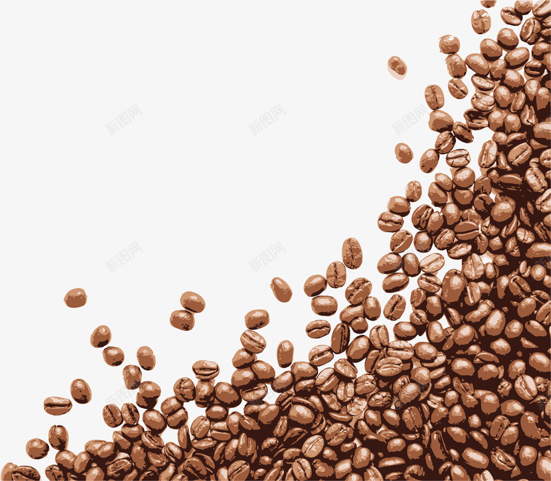 手绘棕色咖啡豆咖啡png免抠素材_新图网 https://ixintu.com 咖啡 小清新 手绘咖啡豆 棕色咖啡豆 水彩 简约