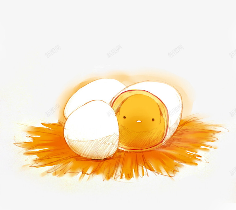 鸡蛋小鸡png免抠素材_新图网 https://ixintu.com 卡通 可爱 小鸡崽 手绘 甜点 简洁鸡生蛋 萌 蛋糕 面包 食品 食品海报插画 食物 鸡生蛋