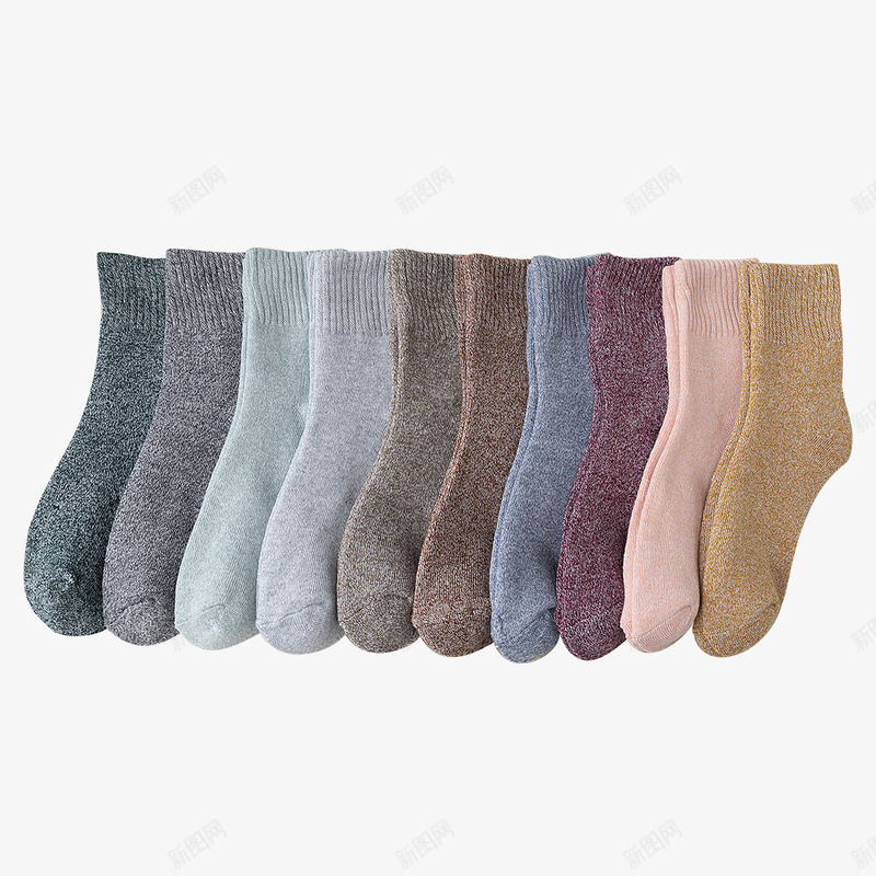 十组颜色的袜子png免抠素材_新图网 https://ixintu.com 五颜六色 十色 服饰 袜子