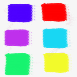 六种颜色图案素材