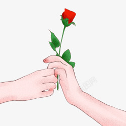 情侣情人节表白玫瑰花素材