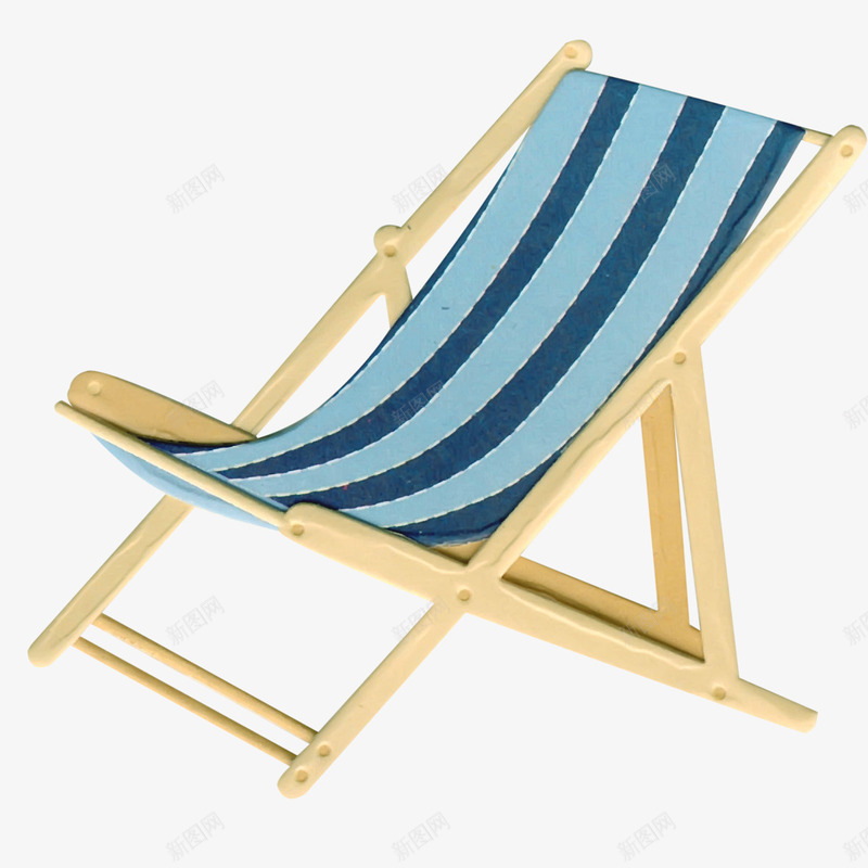 卡通沙滩椅png免抠素材_新图网 https://ixintu.com 卡通 夏天 沙滩椅 蓝色 贴纸