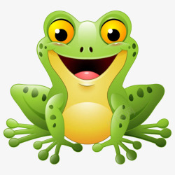 相框青蛙旅行动物绿色小青蛙旅行青蛙高清图片