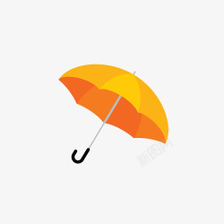 橘色雨伞橘色雨伞高清图片