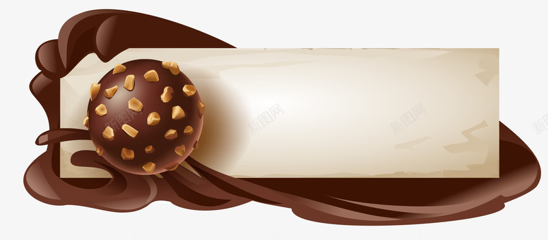巧力标题栏png免抠素材_新图网 https://ixintu.com 七夕 巧克力 巧克力装饰图 巧力标题栏 情人节 矢量巧克力