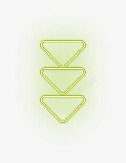 方向标志绿色线条箭头高清图片