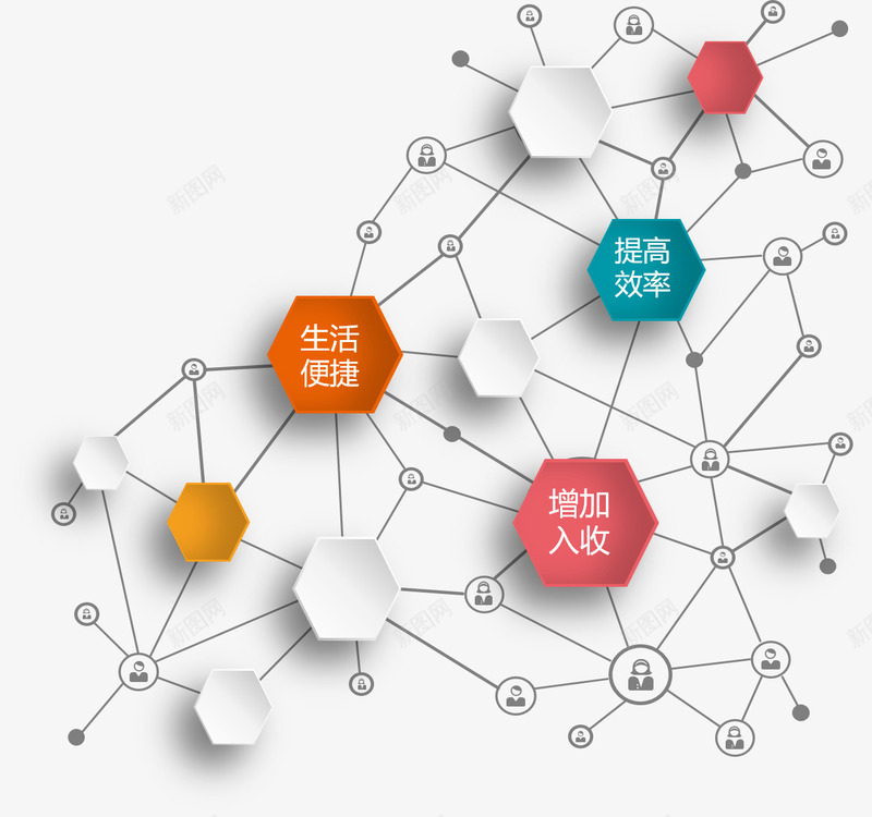 信息科技pptpng免抠素材_新图网 https://ixintu.com png ppt 便捷 信息 效率 生活