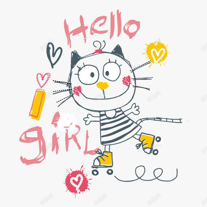 小猫动物卡通png免抠素材_新图网 https://ixintu.com 动物 卡通 卡通猫咪 可爱 宠物 小猫 猫咪 猫猫