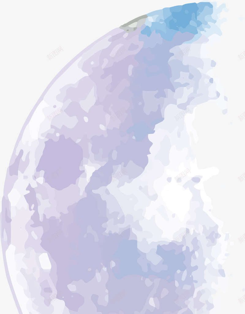 紫色水彩梦幻星球png免抠素材_新图网 https://ixintu.com 太空 宇宙 星球 星空 星空紫 水彩星球 紫色星球 装饰图案