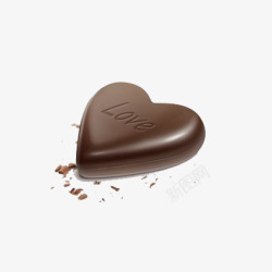 巧克力love心形巧克力高清图片