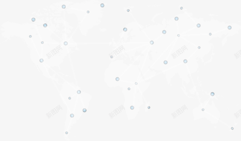 点状发光地图png免抠素材_新图网 https://ixintu.com 世界地图 地图 地球 平面地图 点状 科技 科技感地图