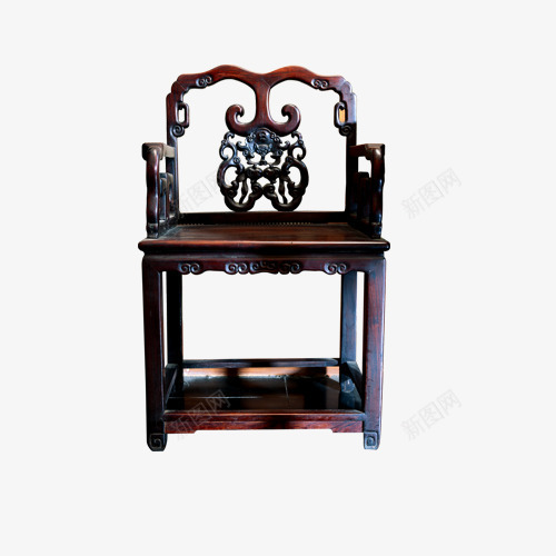复古装饰椅子psd免抠素材_新图网 https://ixintu.com 中国风 复古 椅子