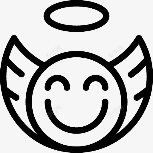 天使笑脸图标png_新图网 https://ixintu.com angel smiley 天使 笑脸