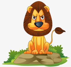 凳上坐在石凳上的狮子高清图片