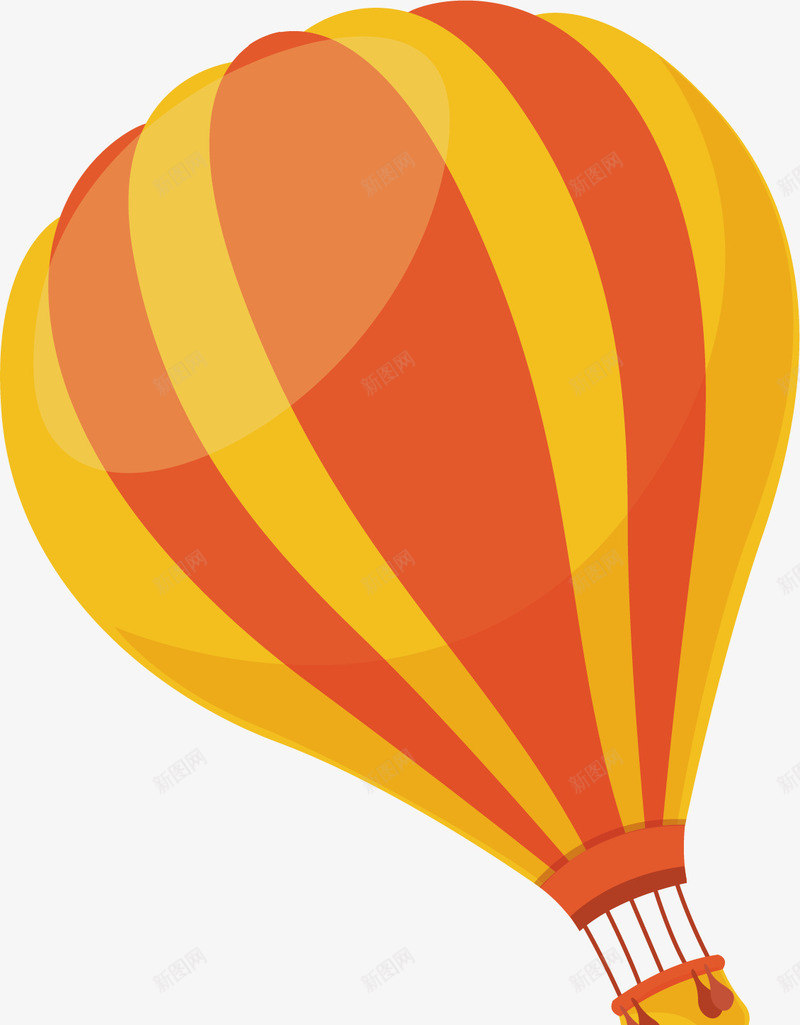 黄色热气球矢量图ai免抠素材_新图网 https://ixintu.com 卡通有趣 扁平化 氢气球 热气球 矢量图 矢量图案 空气球 黄色底纹